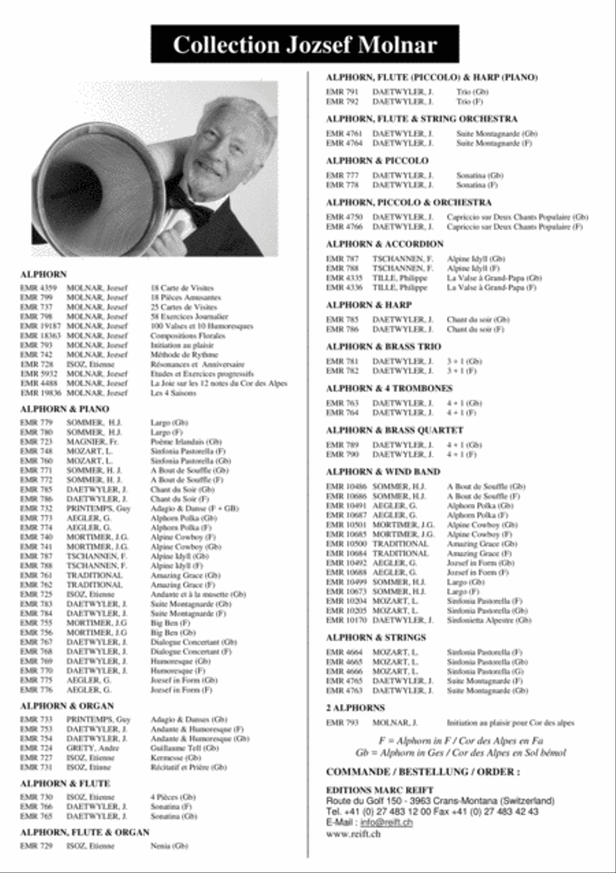 Les 4 Saisons Alphorn scores gallery preview page 13