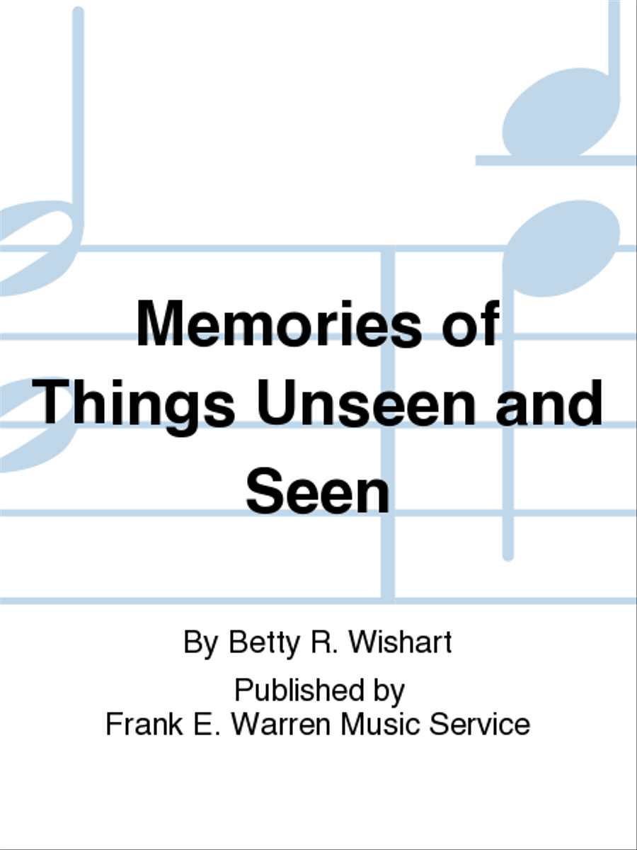 Memories of Things Unseen and Seen B-Flat Clarinet scores gallery preview page 1