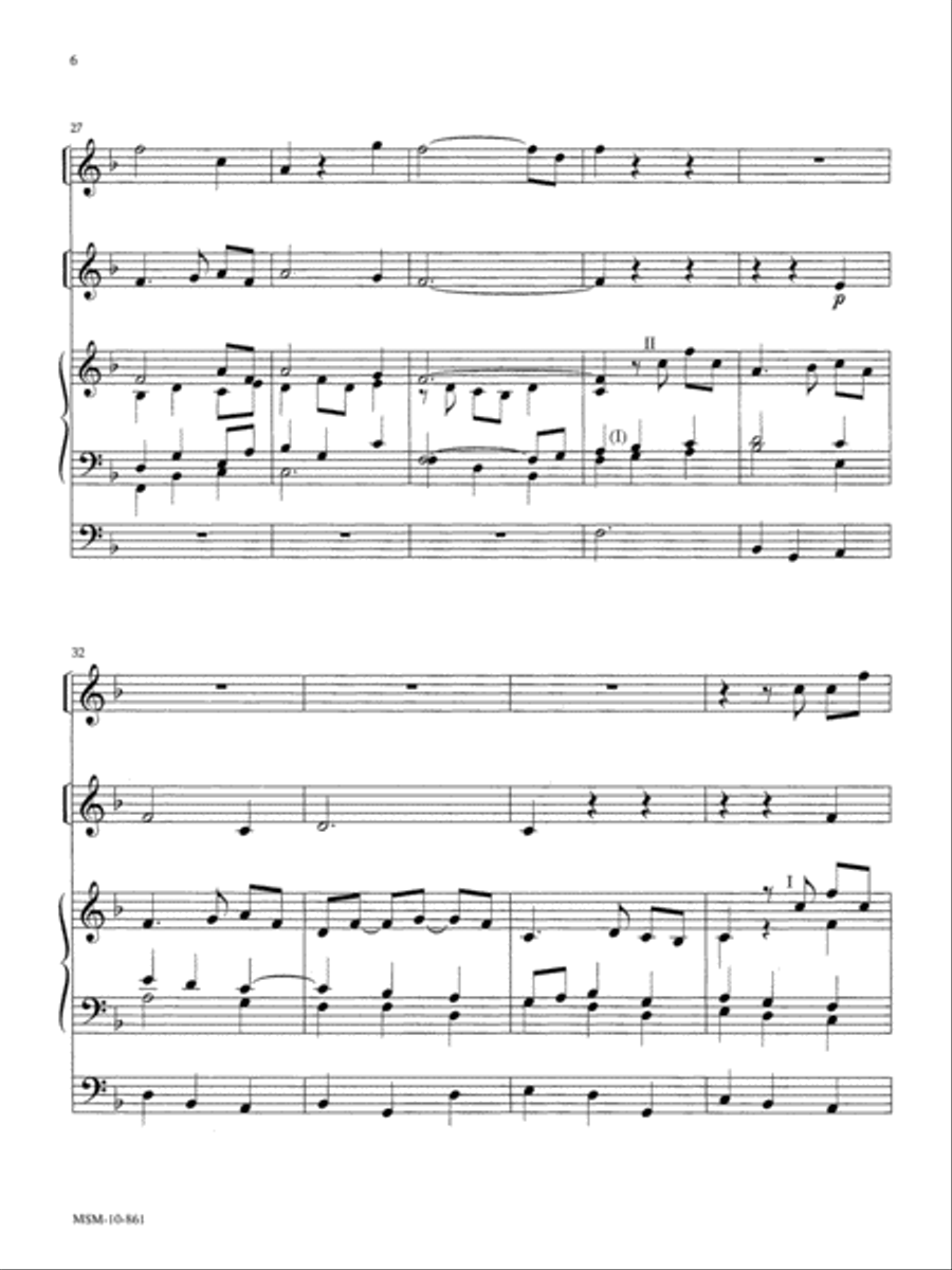 Three Hymns for Organ & Opt. Solo Instruments Organ scores gallery preview page 5