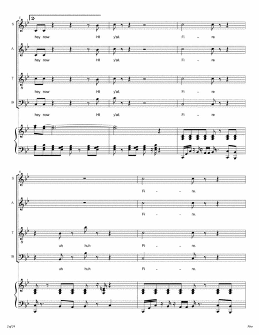 Fire 4-Part scores gallery preview page 3