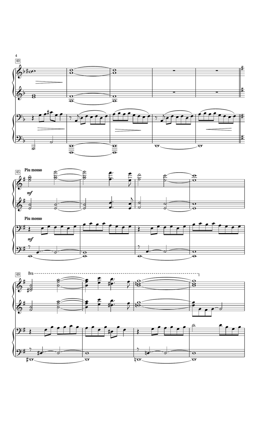 Beyond 1 Piano, 4-Hands scores gallery preview page 4
