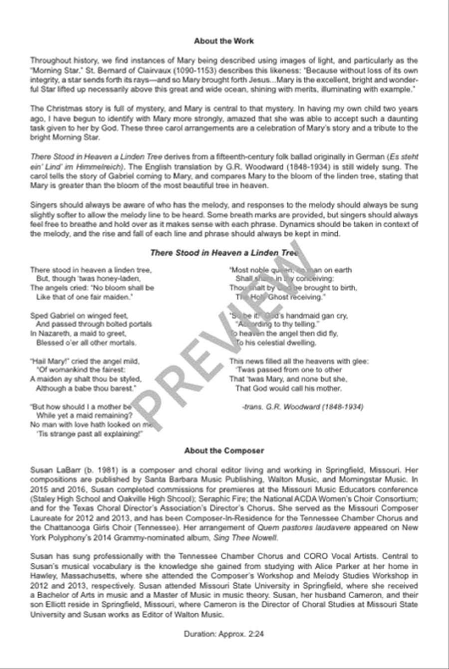 There Stood in Heaven a Linden Tree 4-Part scores gallery preview page 3
