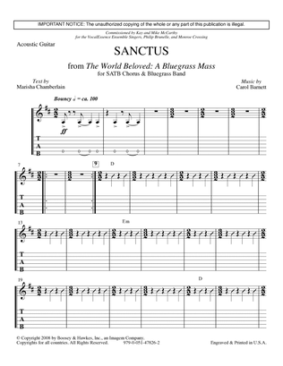 Sanctus (from The World Beloved: A Bluegrass Mass) - Acoustic Guitar