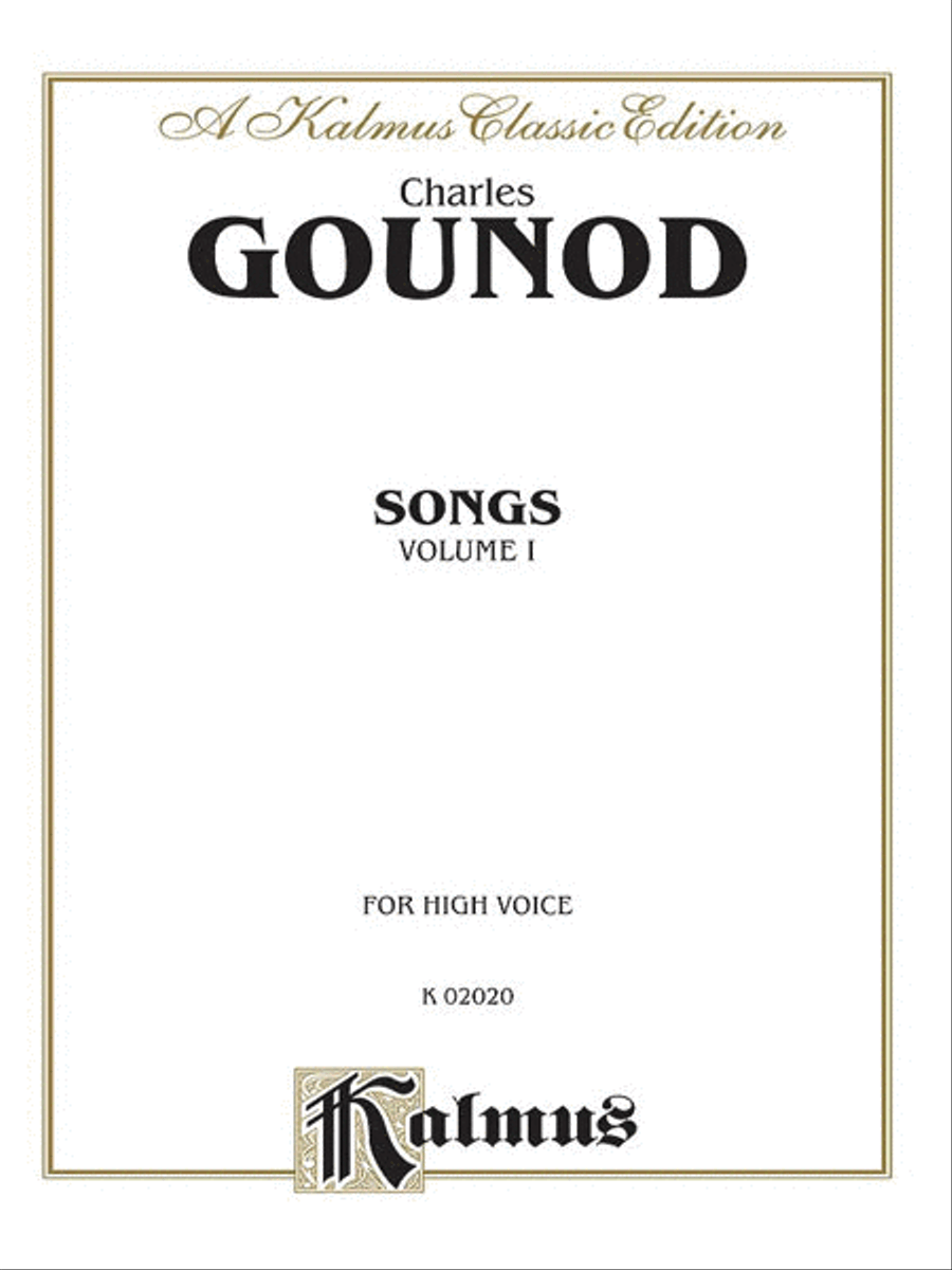 Songs, Volume 1 High Voice scores gallery preview page 1