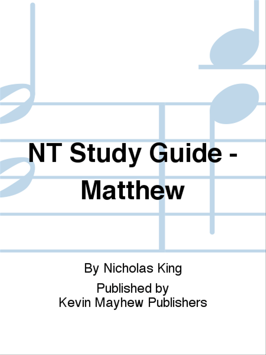 NT Study Guide - Matthew Collection / Songbook - Sheet Music