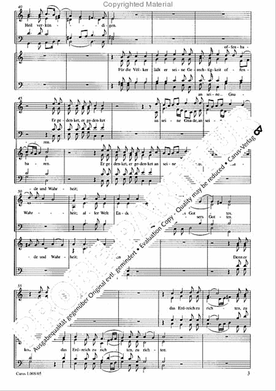 Sing to the Lord a new song (Singet dem Herrn ein neues Lied) 4-Part scores gallery preview page 4