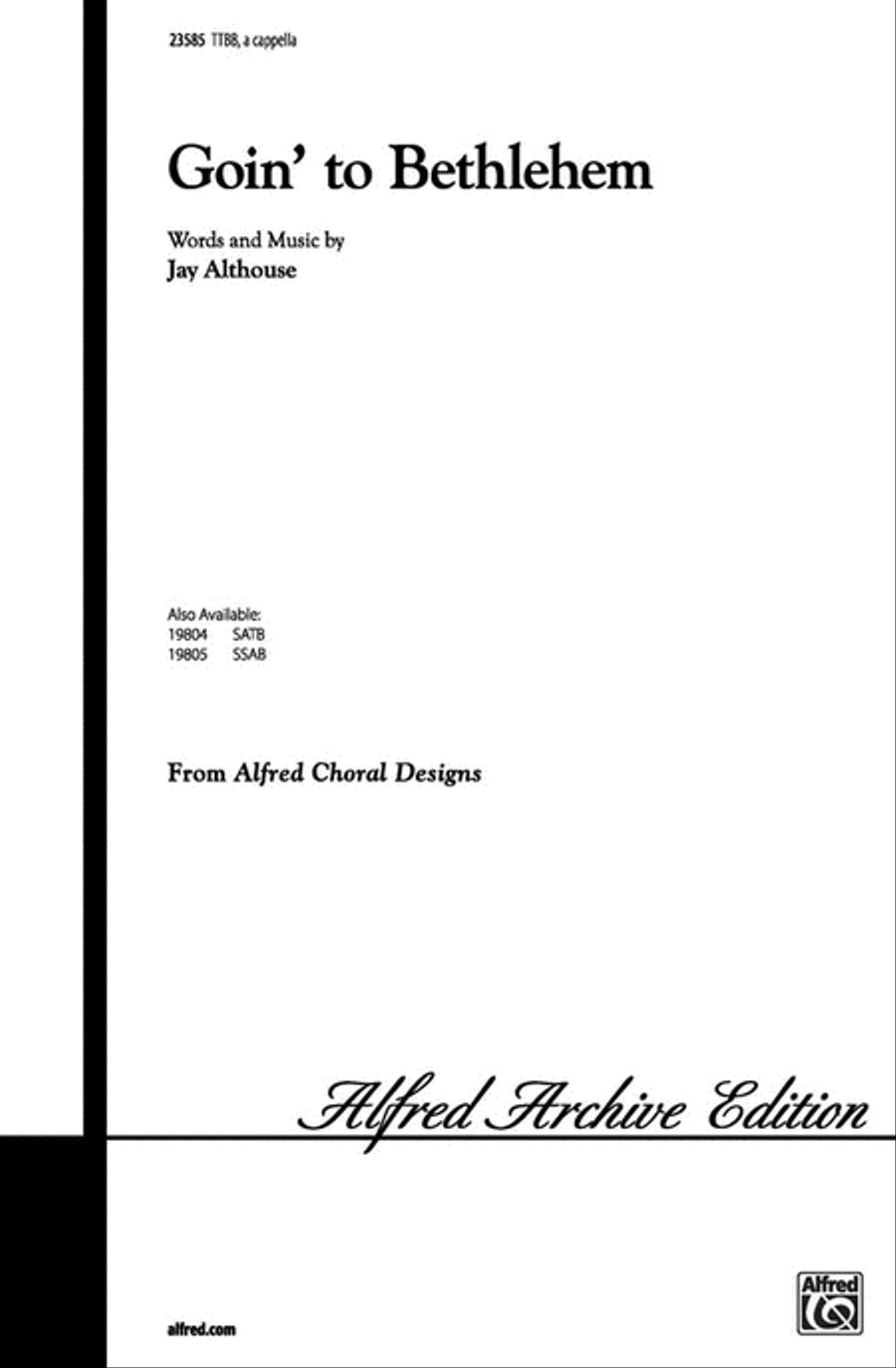 Goin' to Bethlehem Goin' to Bethlehem Men's Choir scores gallery preview page 1