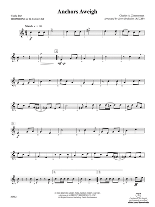 Anchors Aweigh: (wp) 1st B-flat Trombone T.C.