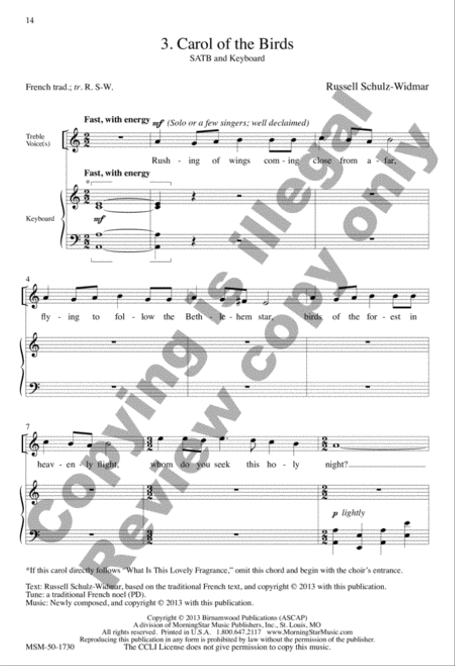 Three French Carols SA scores gallery preview page 12