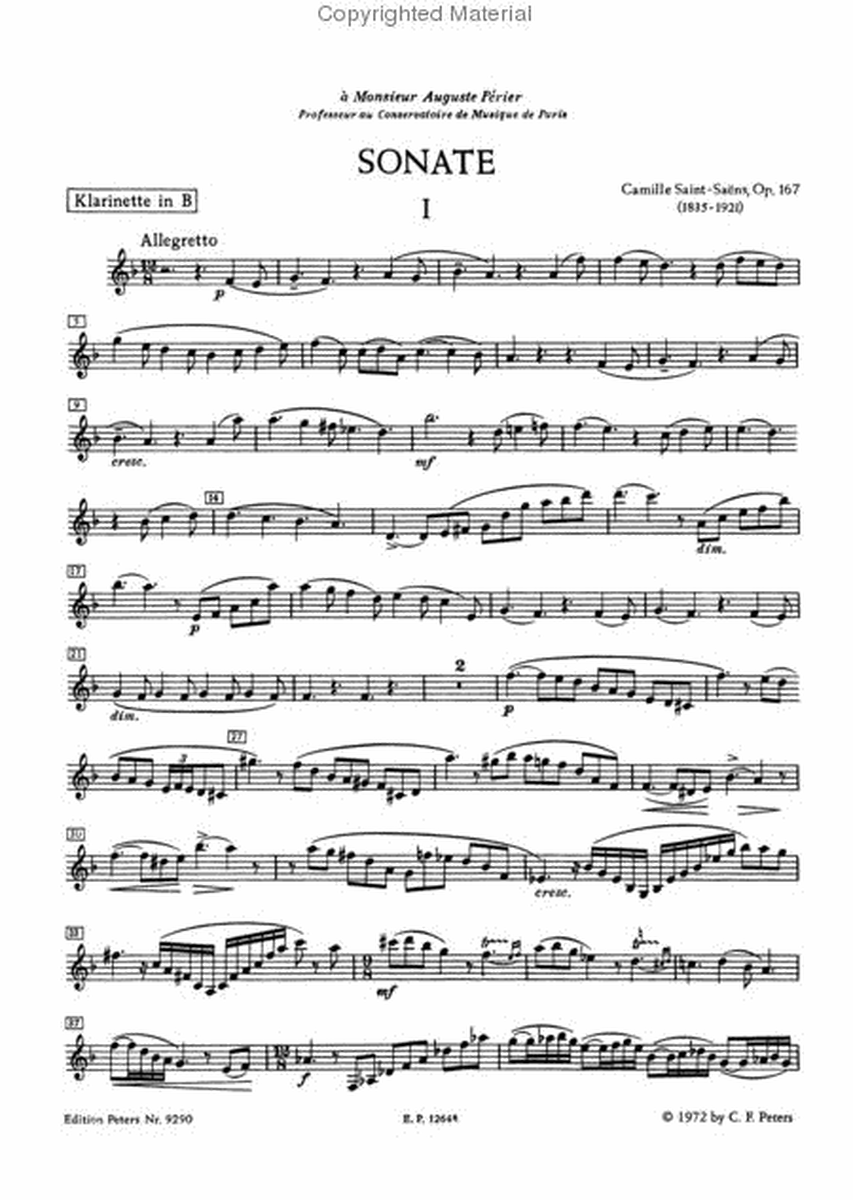 Clarinet Sonata, Op. 167