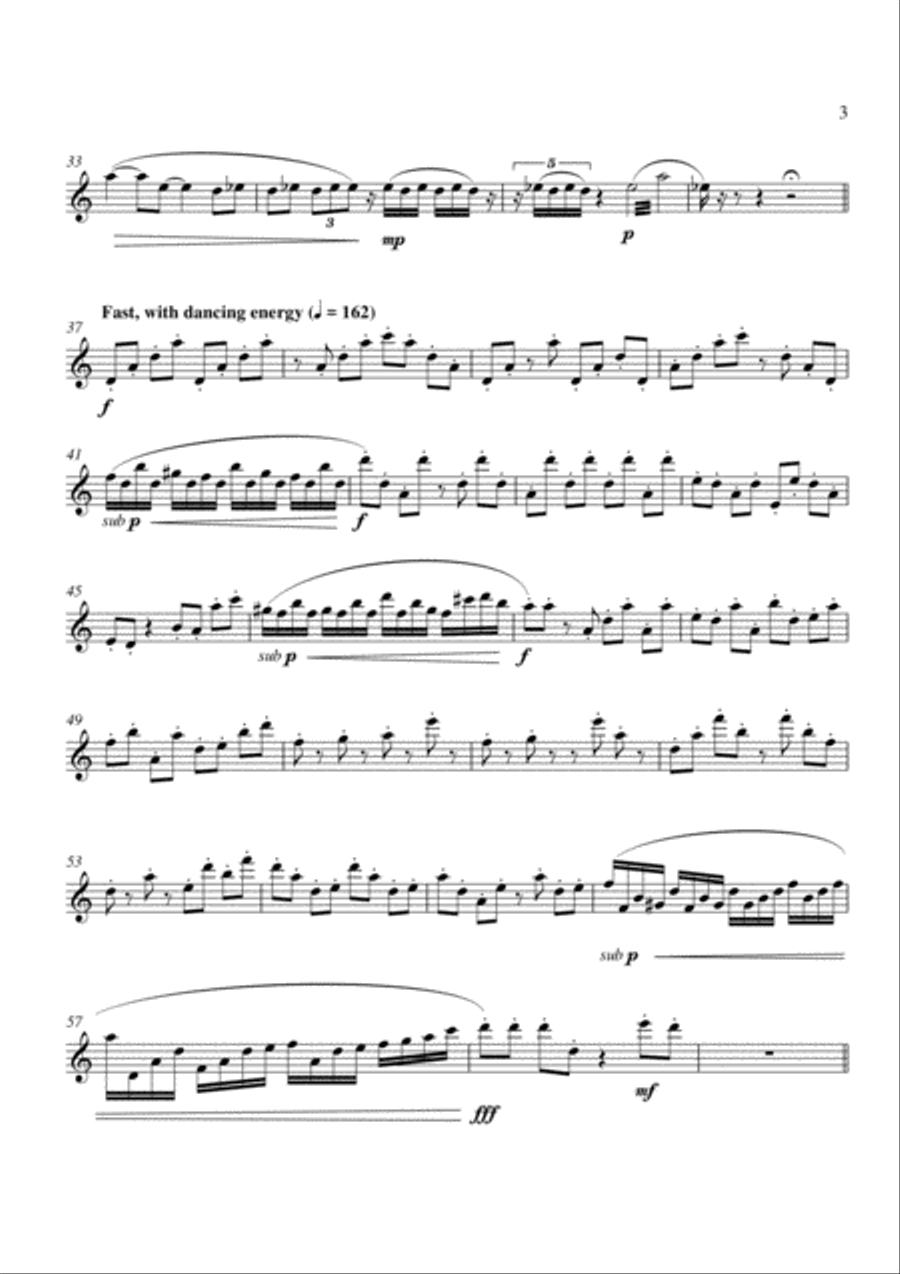 Carson Cooman: Ancient Airs (2004) for solo soprano saxophone Soprano Saxophone scores gallery preview page 3
