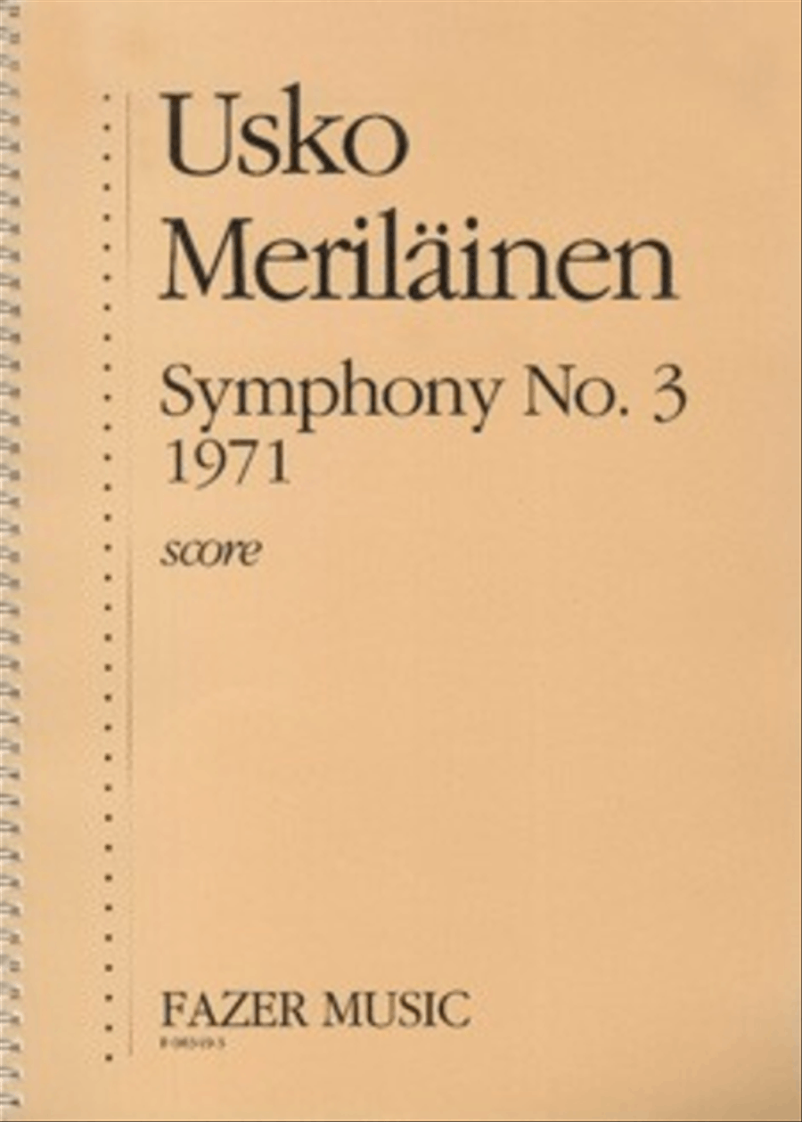 Symphony No. 3 Orchestra scores gallery preview page 1