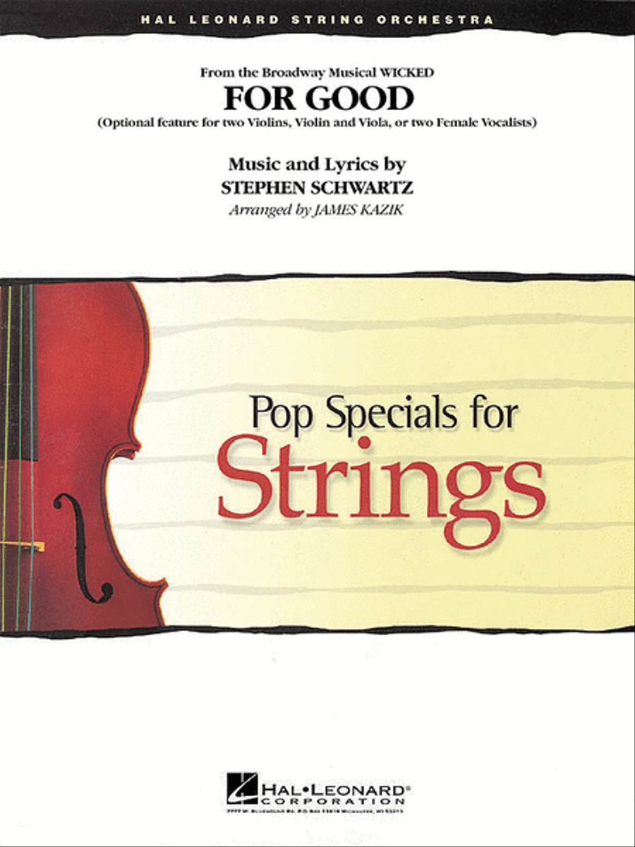 For Good (Duet Feature from Wicked) String Orchestra scores gallery preview page 1