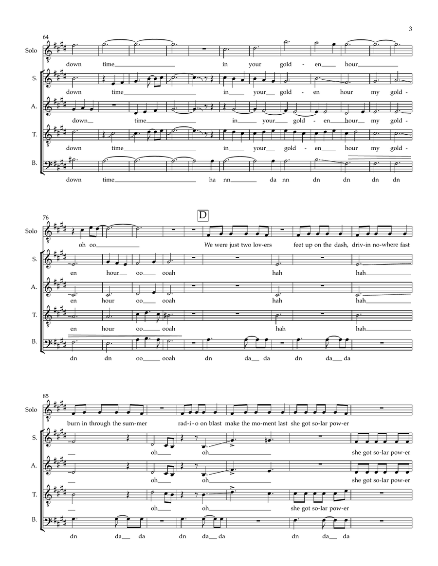 Golden Hour Divisi scores gallery preview page 3