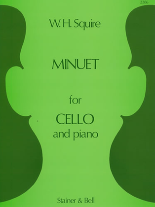 Book cover for Minuet for Cello and Piano
