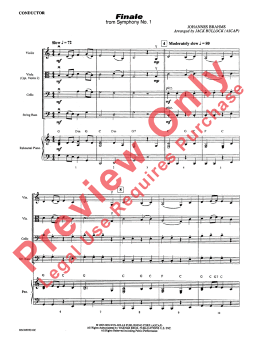 Finale (from Symphony No. 1) String Orchestra scores gallery preview page 3