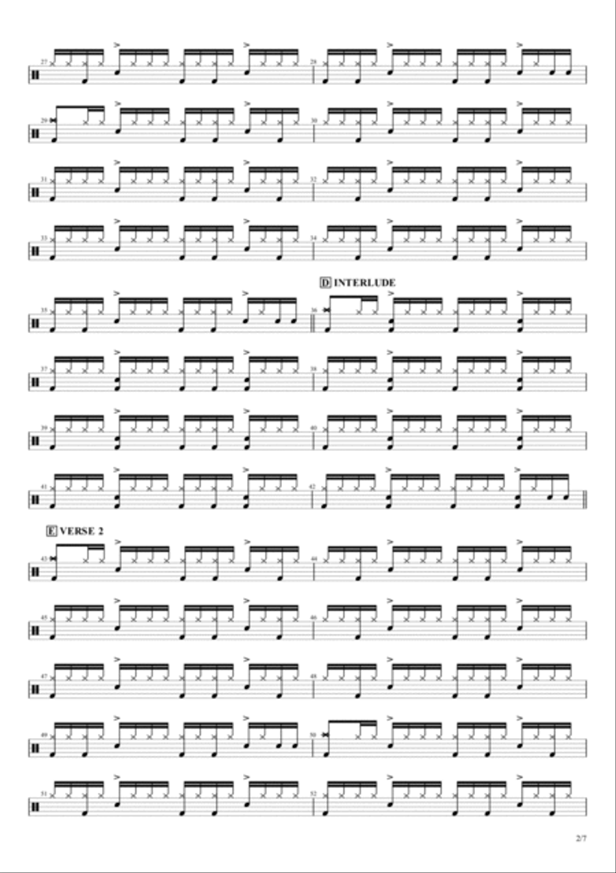 Everlong Drum Set scores gallery preview page 2