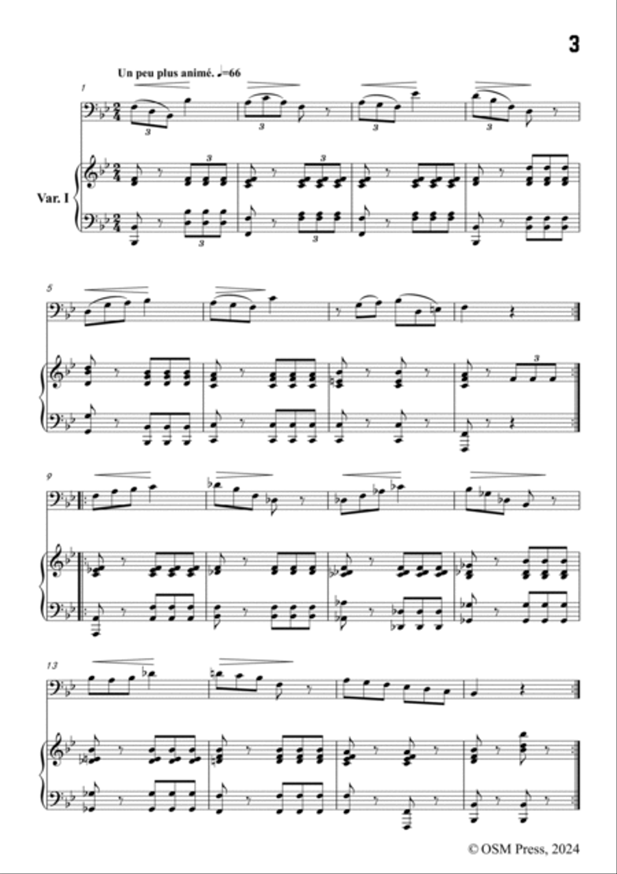 G. Concone-Vocal Exercise No.29,for Contralto(or Bass) and Piano Piano scores gallery preview page 3