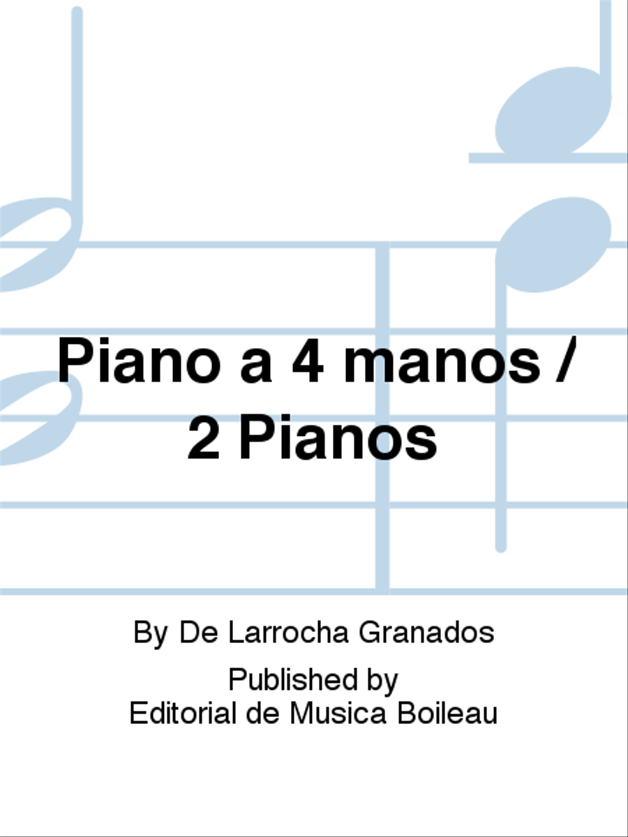 Vol. 17 4 Manos / 2 Pianos