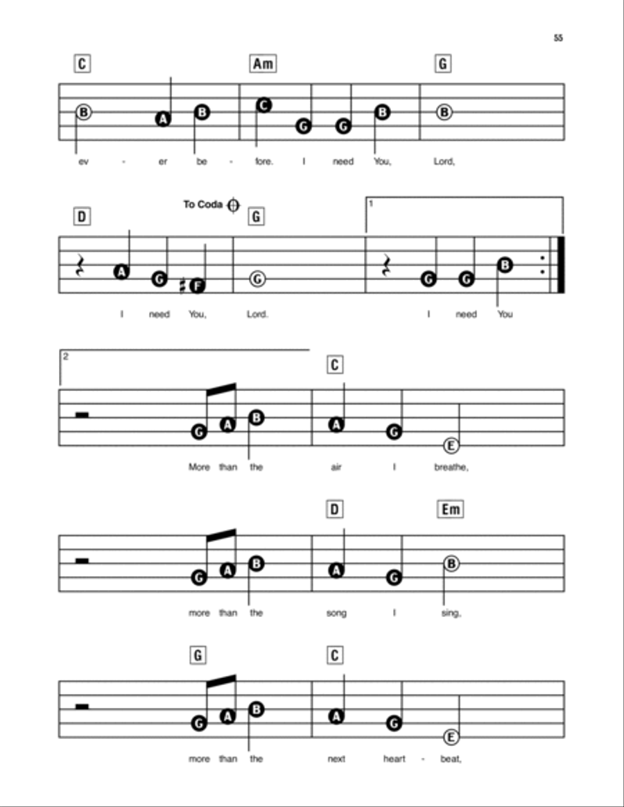I Need You More Electronic Keyboard scores gallery preview page 2