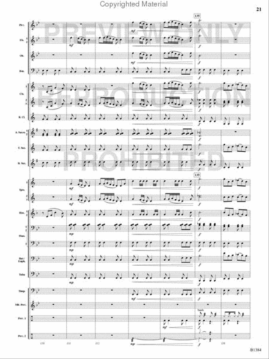 Summer Resounding! Concert Band scores gallery preview page 20