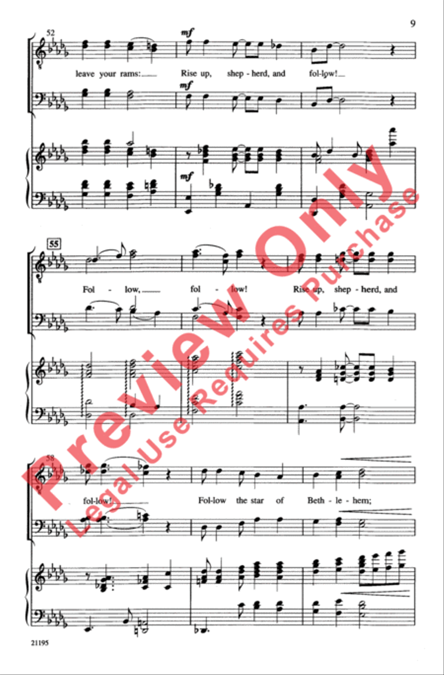 Rise Up, Shepherd, and Follow! Men's Choir scores gallery preview page 8