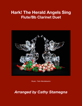 Book cover for Hark! The Herald Angels Sing (Flute/Bb Clarinet Duet)