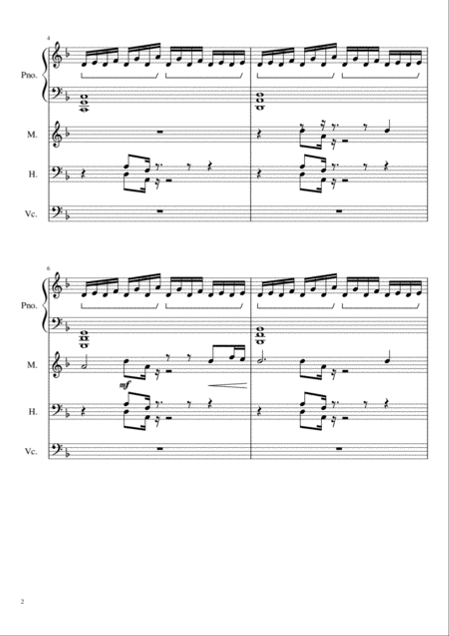 Kaos Kaos 4-Part scores gallery preview page 2