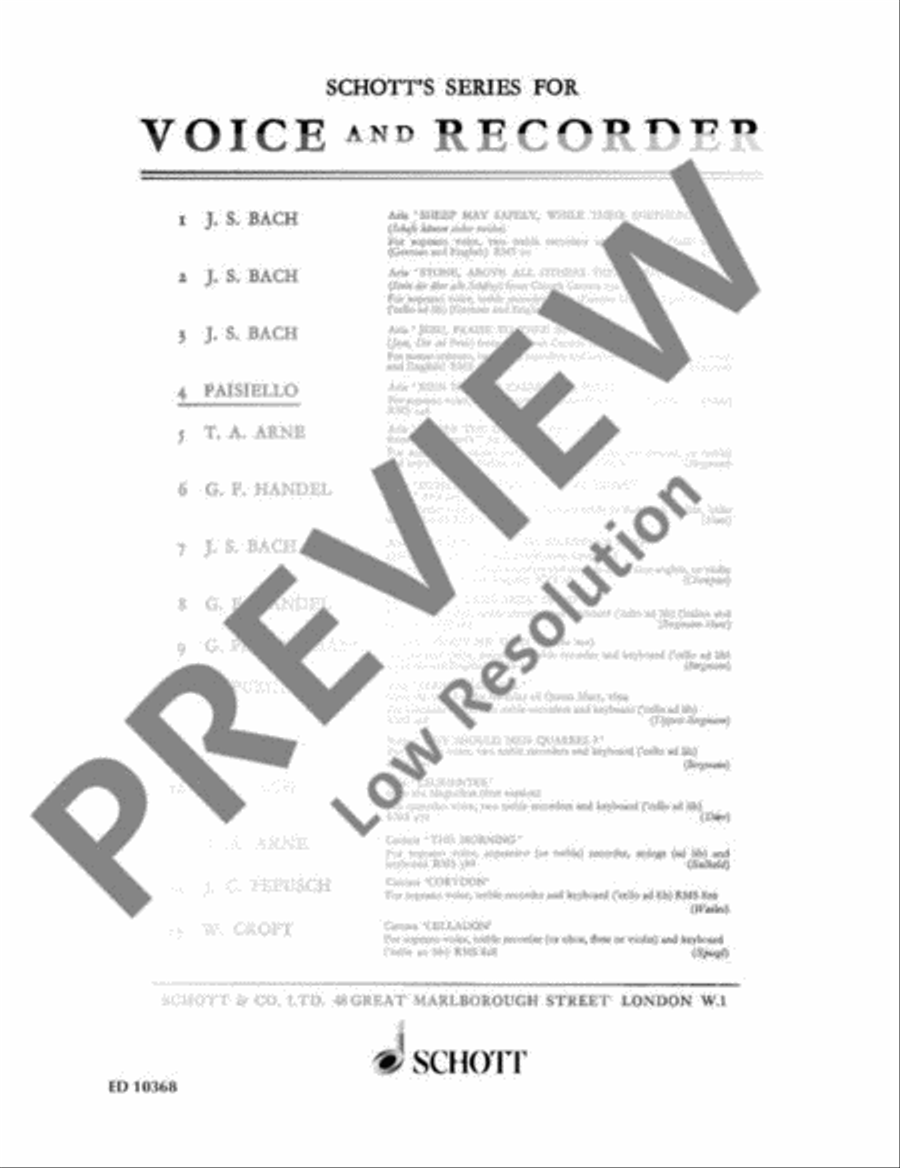 Rien ne peut calmer ma peine Alto Recorder scores gallery preview page 2