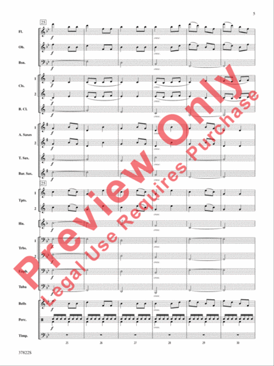 A Patriotic Day A Patriotic Day Concert Band scores gallery preview page 6