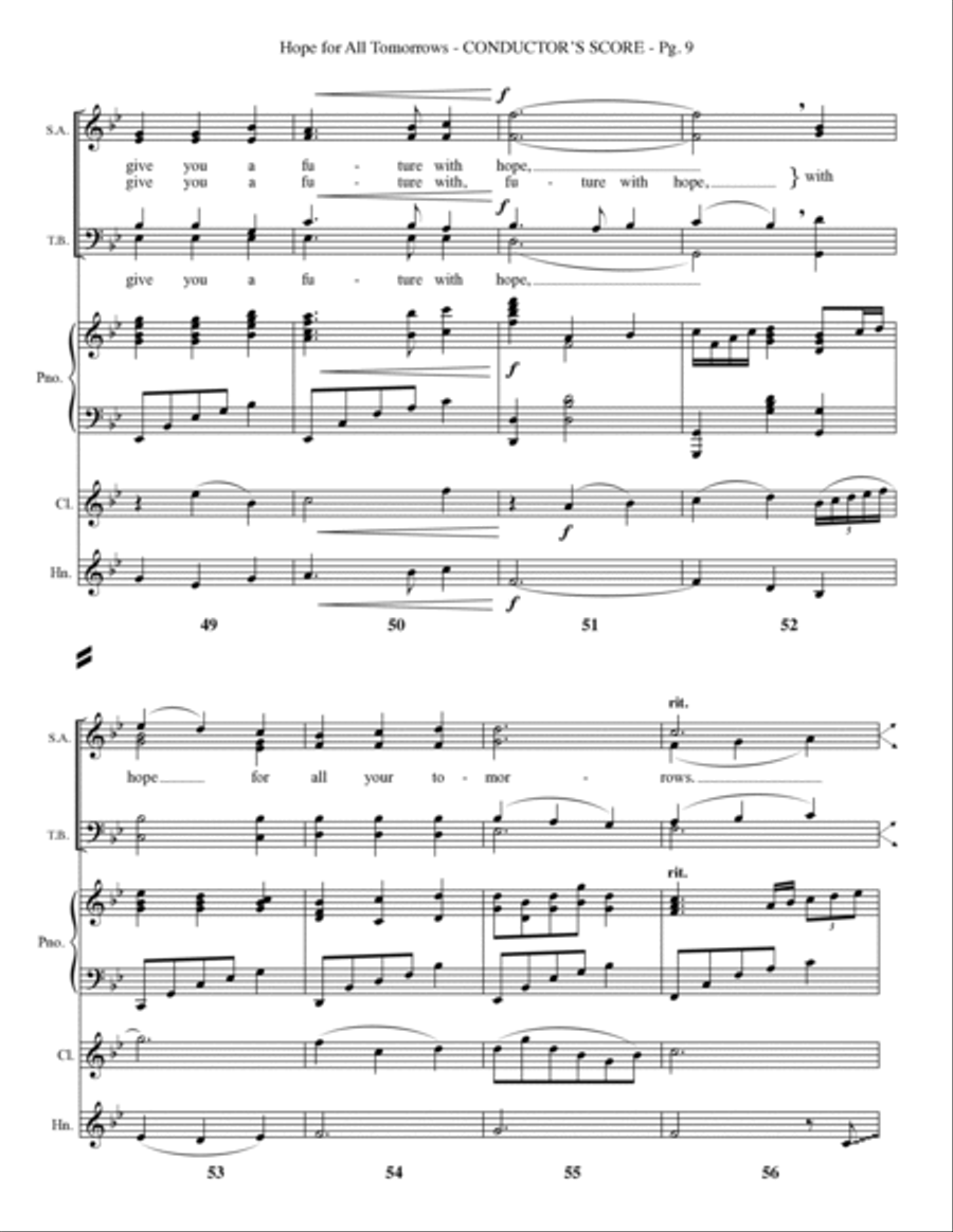 Hope for all Tomorrows Choir scores gallery preview page 11
