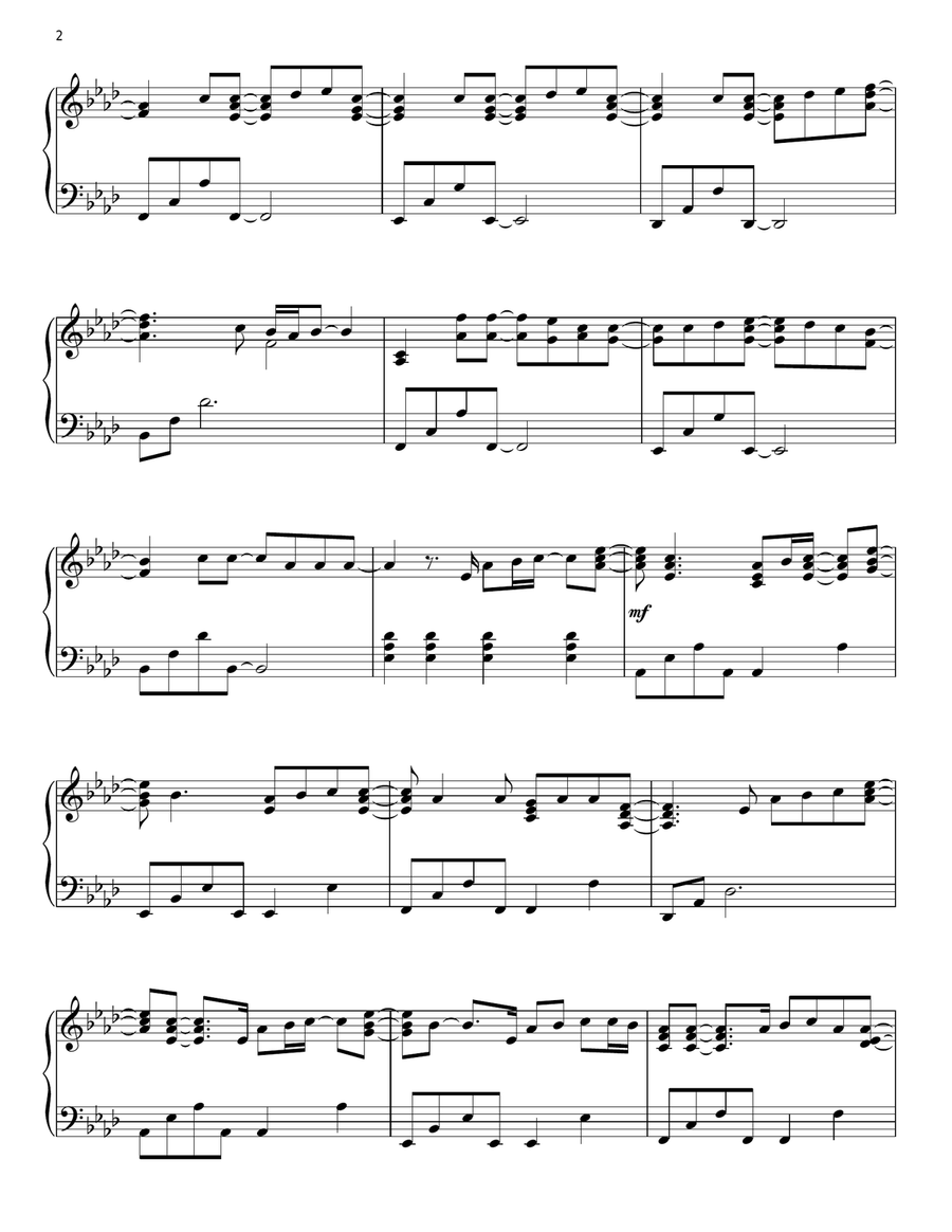 Love Them Like Jesus Piano Solo scores gallery preview page 2