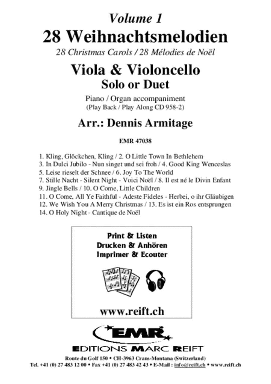 28 Weihnachtsmelodien Vol. 1 String Duet scores gallery preview page 2