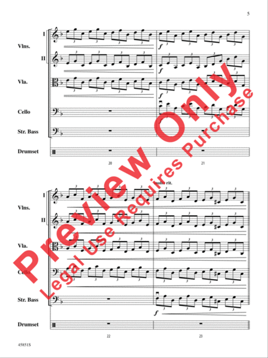 A Halloween Thriller String Orchestra scores gallery preview page 5