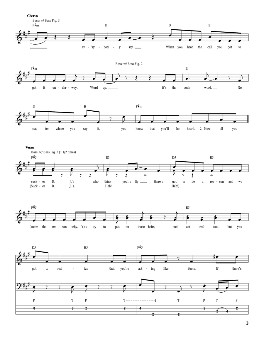 Word Up Word Up Acoustic Guitar scores gallery preview page 3