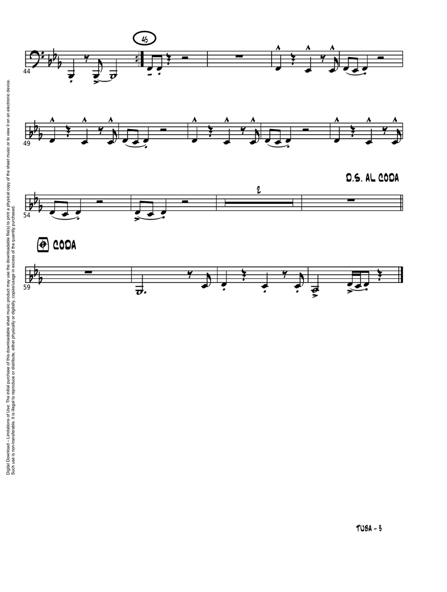 Aebersold Jazz Ensemble, Vol. 1 - Tuba (Digital Download) Jazz Ensemble scores gallery preview page 3