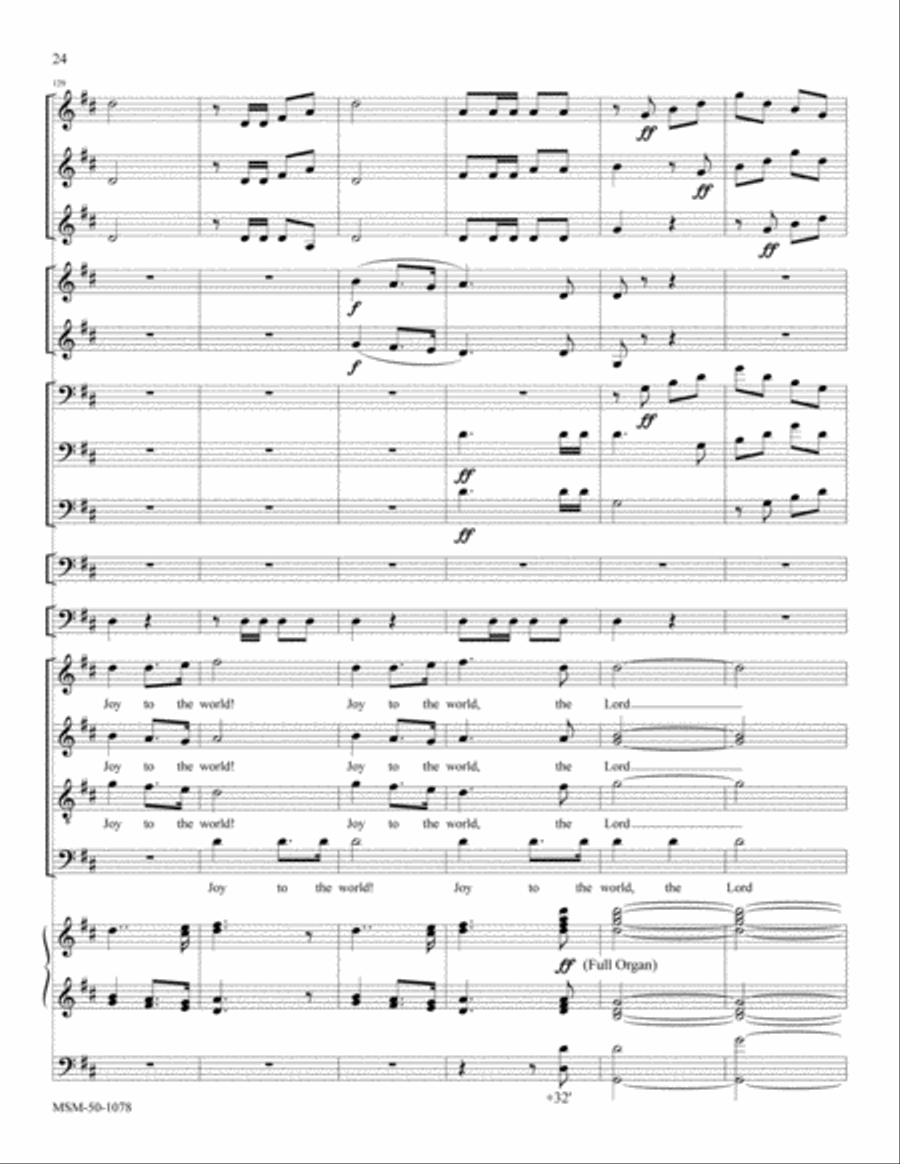 Joy to the World (Full Score) Choir scores gallery preview page 11