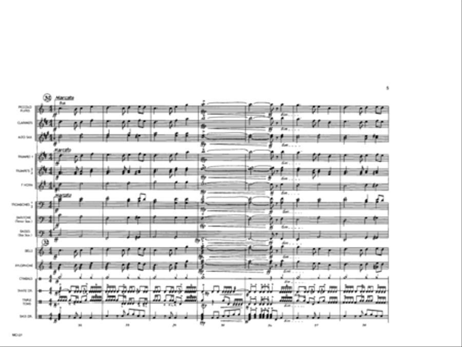 Auld Lang Syne Auld Lang Syne Marching Band scores gallery preview page 6