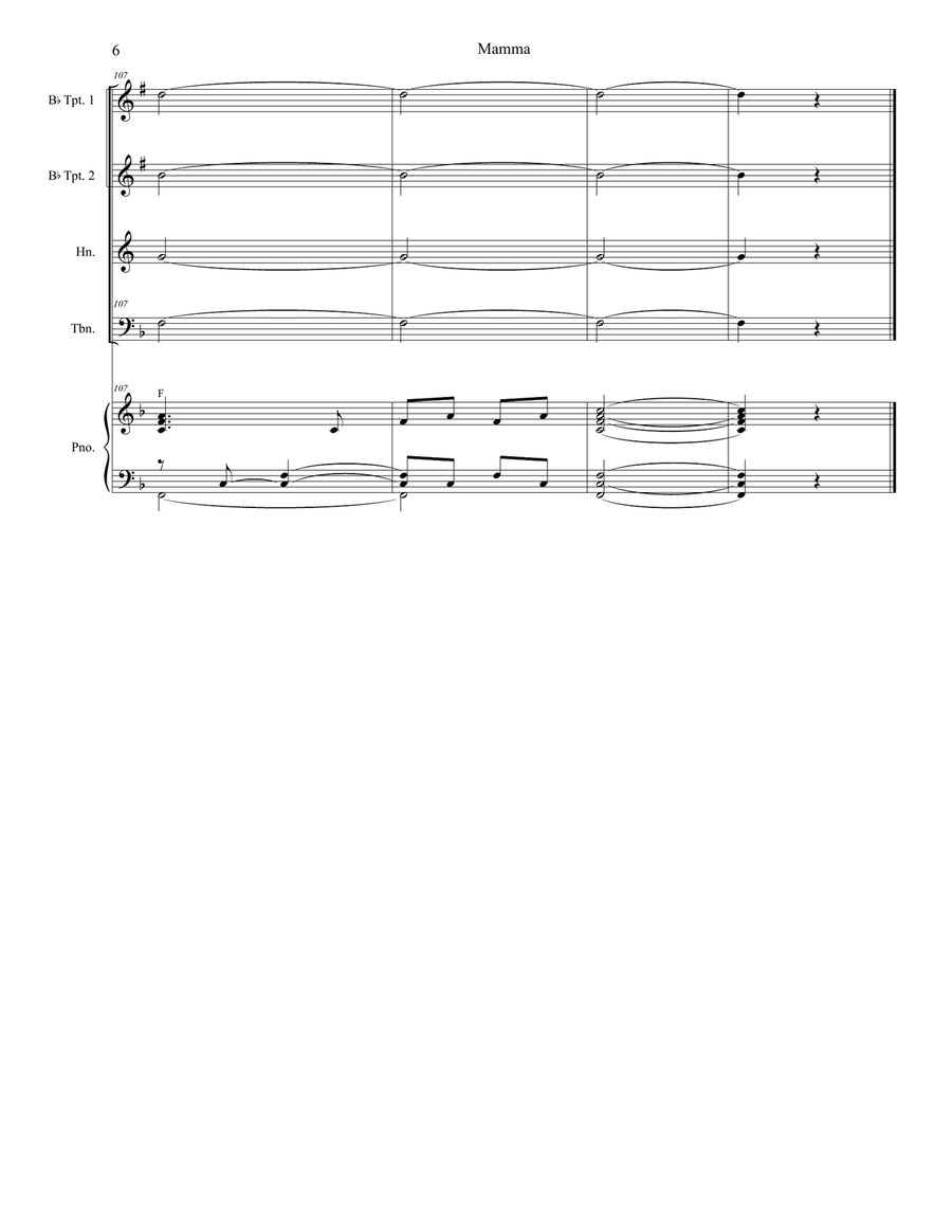 Mama (mamma) Brass Ensemble scores gallery preview page 6