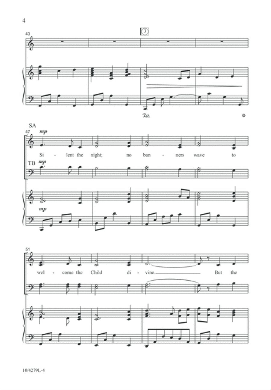 Silent the Night 4-Part scores gallery preview page 5