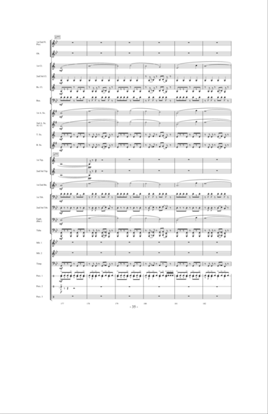 Toward the North Star Toward the North Star Concert Band scores gallery preview page 34