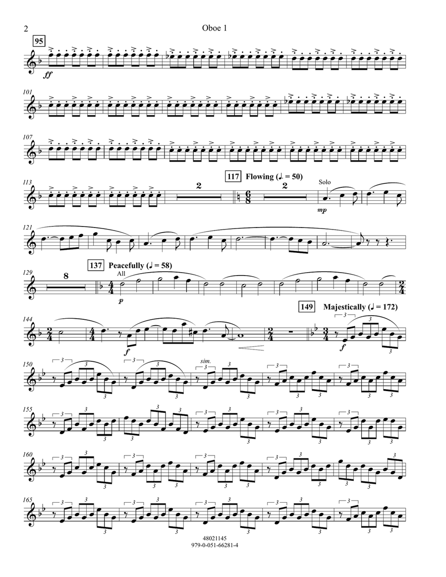 Meridian - Oboe 1 Meridian - Oboe 1 Concert Band scores gallery preview page 2
