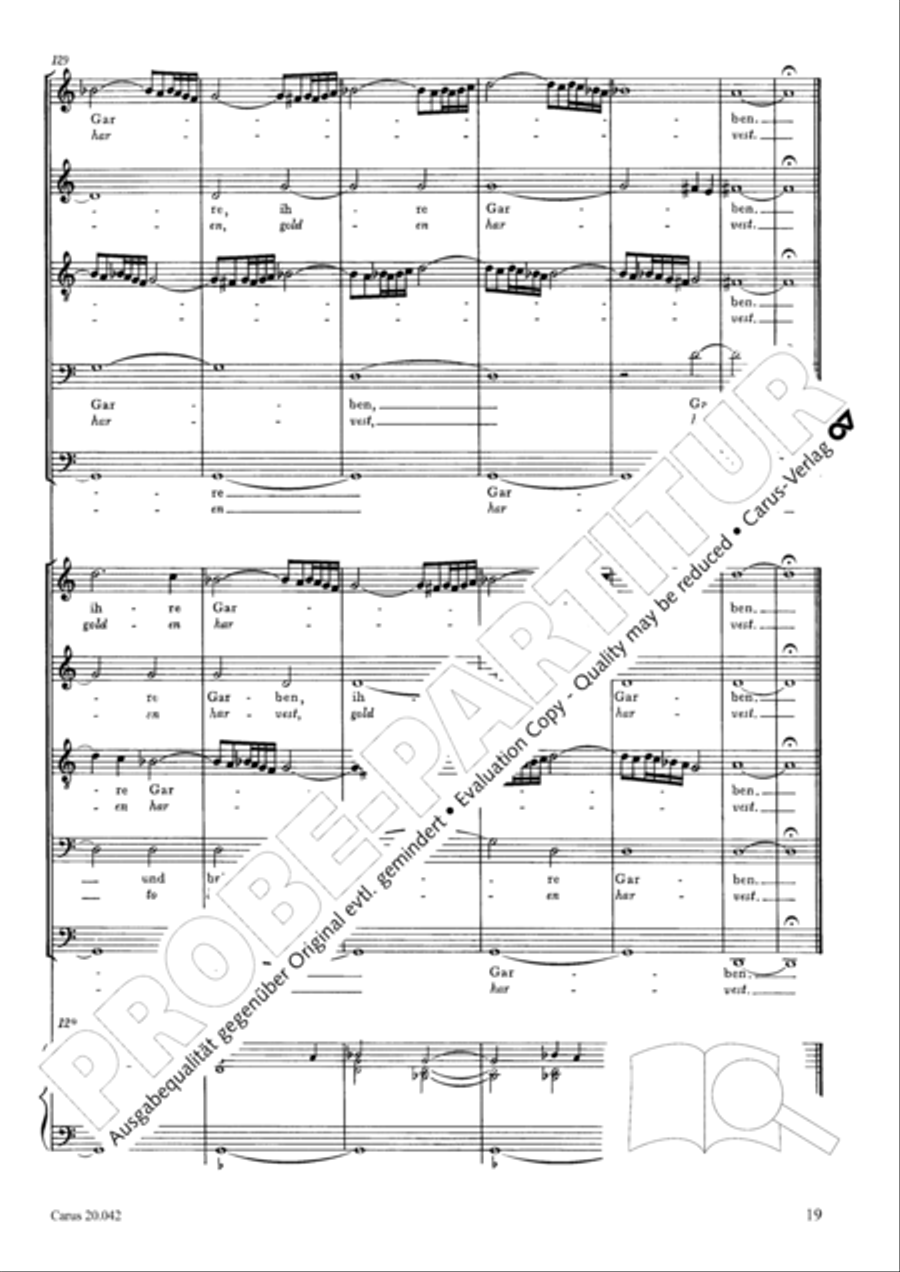 He who weeping soweth (Die mit Tranen saen) SATBarB scores gallery preview page 20