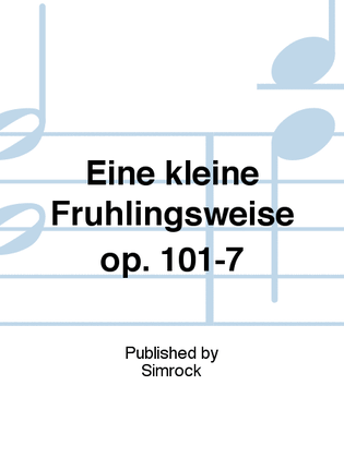 Book cover for Eine kleine Frühlingsweise op. 101-7