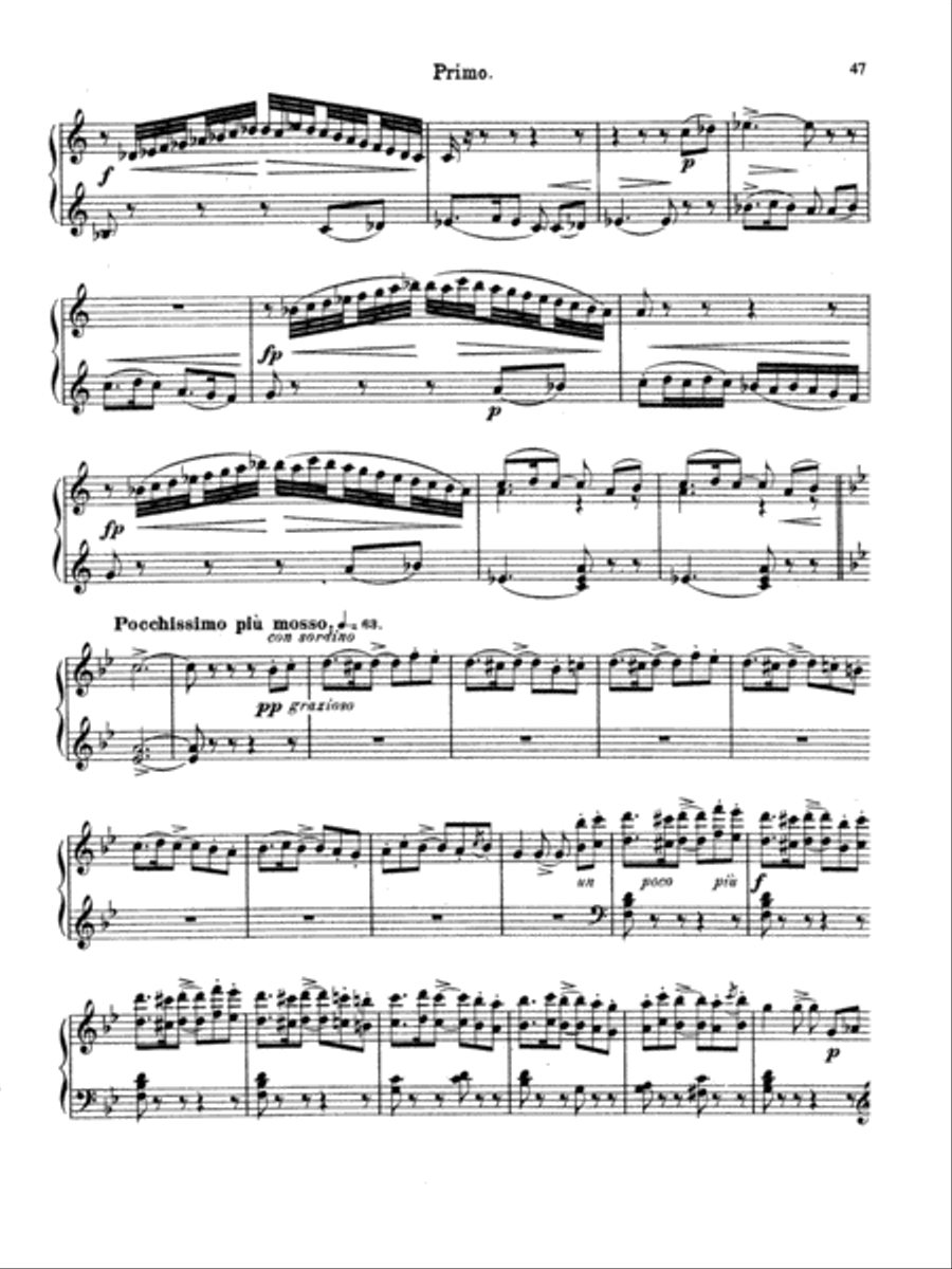 Rimsky-Korsakov: Scheherazade (Suite Symphonique, Op. 35) Piano Duet scores gallery preview page 6