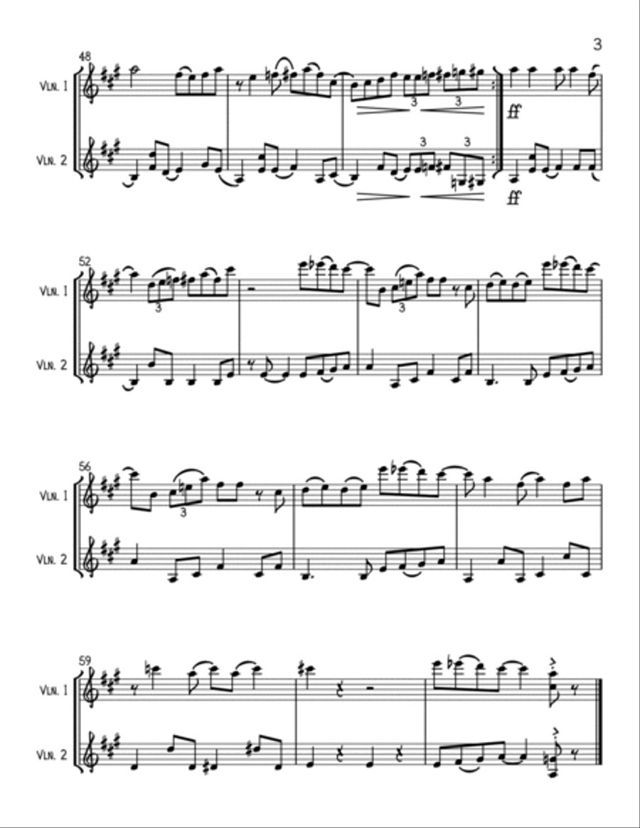 Always Look On The Bright Side Of Life String Duet scores gallery preview page 3