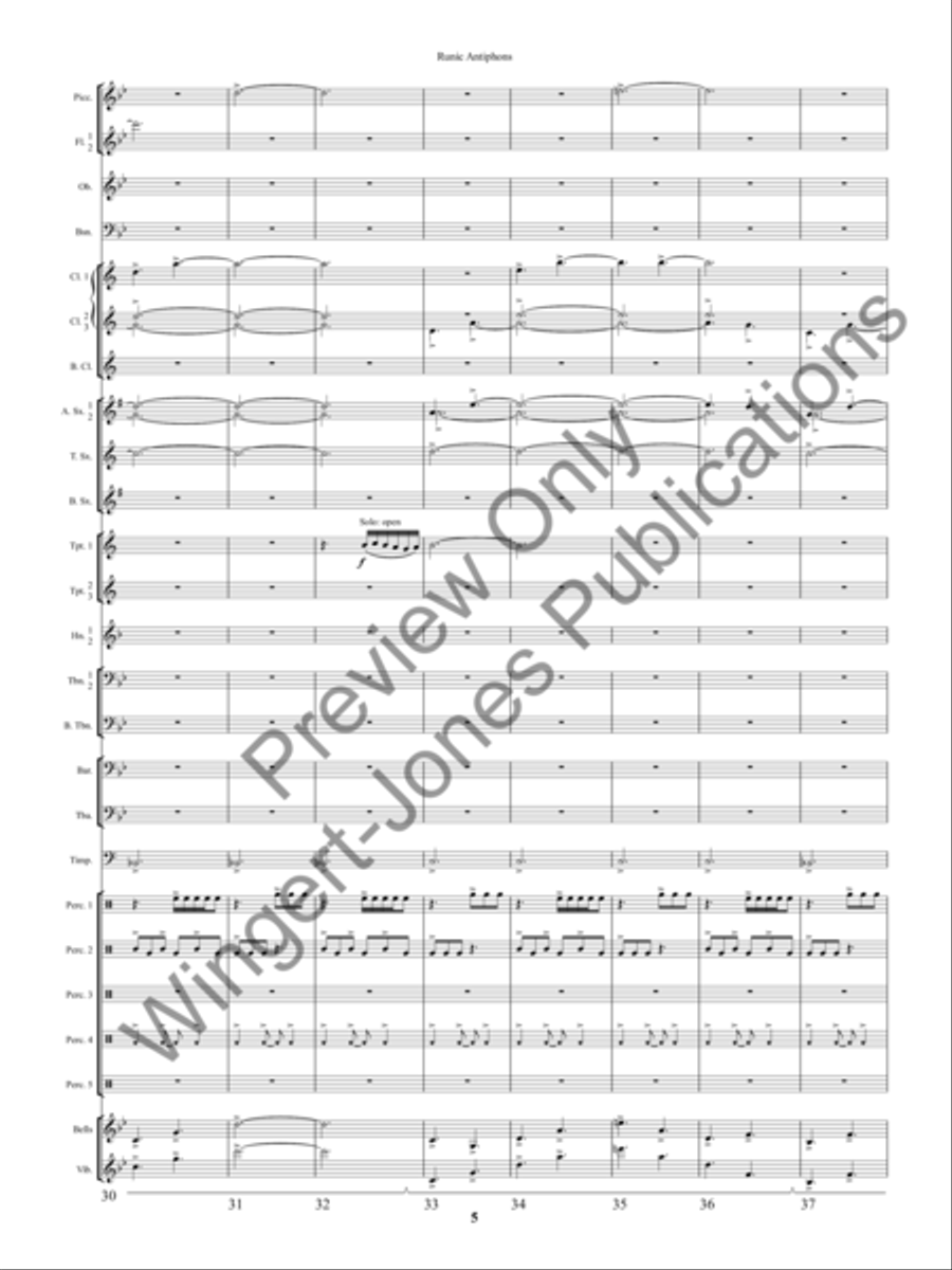 Ancient Apparitions Concert Band scores gallery preview page 8