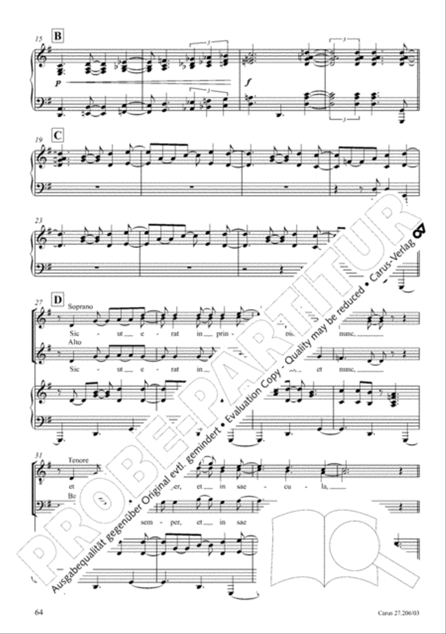 Magnificat 4-Part scores gallery preview page 65