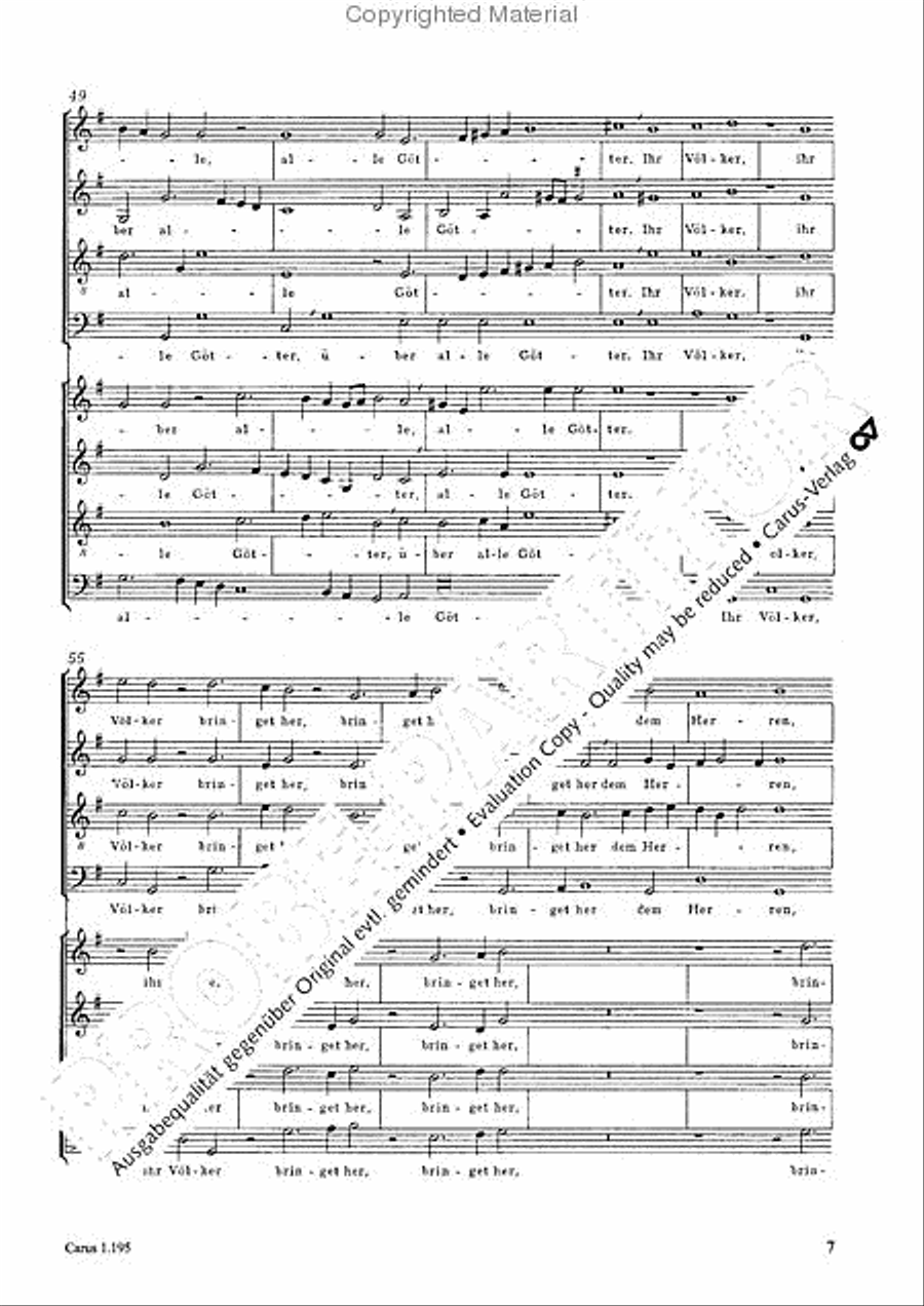 Psalm 96 4-Part scores gallery preview page 8