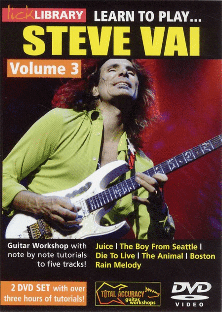 Lick Library: Learn To Play Steve Vai - Volume 3 Guitar scores gallery preview page 1